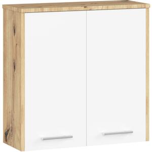 Koupelnová skříňka FIN W 60 cm 2D dub artisan / bílá