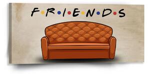 Sablio Obraz Seriál přátelé FRIENDS Gauč - 110x50 cm