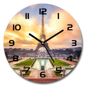 Skleněné hodiny kulaté Eiffelova věž Paříž pl_zso_30_c-f_61738045