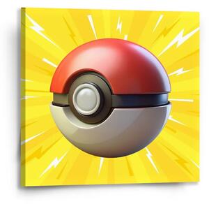 Sablio Obraz Pokemon ball Exploze - 50x50 cm