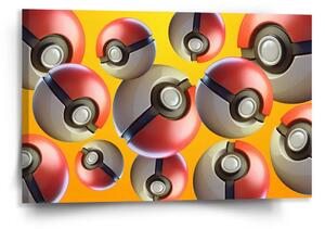 Sablio Obraz Pokemon ball Pattern - 120x80 cm