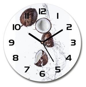 Skleněné hodiny kulaté Kokos s vodou pl_zso_30_c-f_62993511
