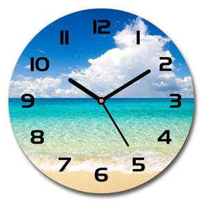 Skleněné hodiny kulaté Rajská pláž pl_zso_30_c-f_64837925