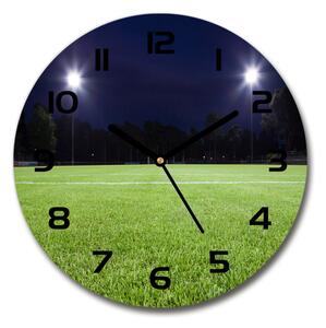Skleněné hodiny kulaté Fotbalové hřiště pl_zso_30_c-f_65103124