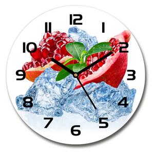 Skleněné hodiny kulaté Granátové jablko s ledem pl_zso_30_c-f_66694236