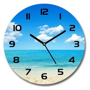 Skleněné hodiny kulaté Rajská pláž pl_zso_30_c-f_67235061