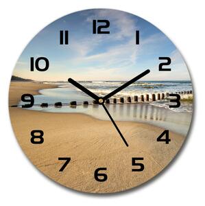 Skleněné hodiny kulaté Pláž nad Baltem pl_zso_30_c-f_69300790