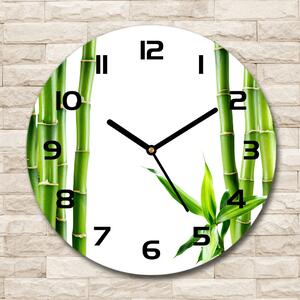 Skleněné nástěnné hodiny kulaté Bambus pl_zso_30_c-f_68827460