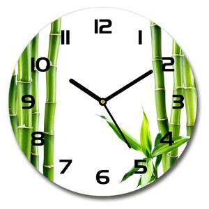 Skleněné nástěnné hodiny kulaté Bambus pl_zso_30_c-f_68827460
