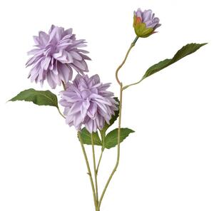 Velká umělá květina levandulová jiřina – 70 cm
