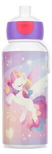 Dětská láhev na vodu s pítkem Campus, 400ml, Mepal, unicorn