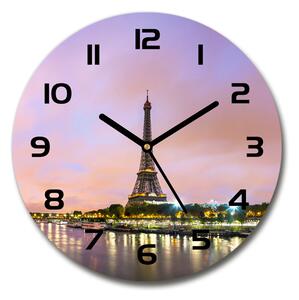 Skleněné hodiny kulaté Eiffelova věž Paříž pl_zso_30_c-f_73567490
