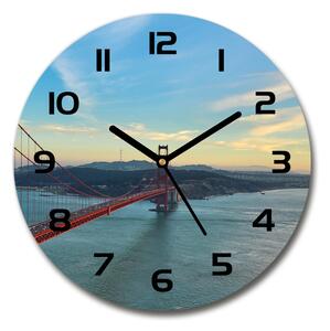 Skleněné hodiny kulaté Most San Francisco pl_zso_30_c-f_73939513