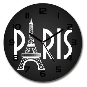 Skleněné nástěnné hodiny kulaté Paříž pl_zso_30_c-f_75318545