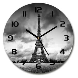Skleněné hodiny kulaté Eiffelova věž Paříž pl_zso_30_c-f_76327213
