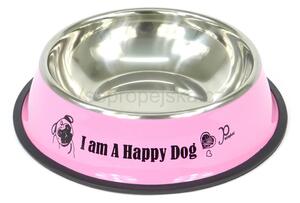 Vsepropejska Empty miska pro psa s tlapkami Barva: Růžová, Rozměr (cm): 19