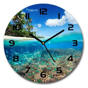Skleněné hodiny na stěnu Korálový útes pl_zso_30_c-f_78236057
