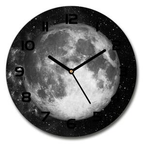 Skleněné nástěnné hodiny kulaté Měsíc pl_zso_30_c-f_79513509