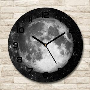 Skleněné nástěnné hodiny kulaté Měsíc pl_zso_30_c-f_79513509