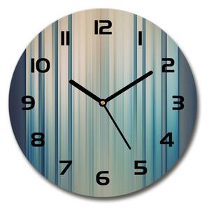 Skleněné hodiny na stěnu Modrné pásky pl_zso_30_c-f_81079136