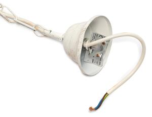 ONLI - Lustr na řetězu TERESA 3xE14/6W/230V bílá