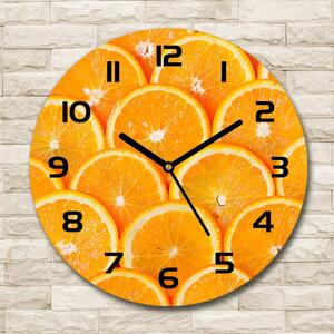 Skleněné hodiny kulaté Plátky pomerančů pl_zso_30_c-f_82047146