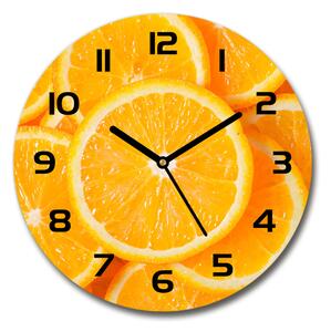 Skleněné hodiny kulaté Plátky pomerančů pl_zso_30_c-f_82046808