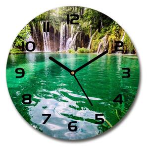 Skleněné hodiny kulaté Plitvické jezero pl_zso_30_c-f_83128904