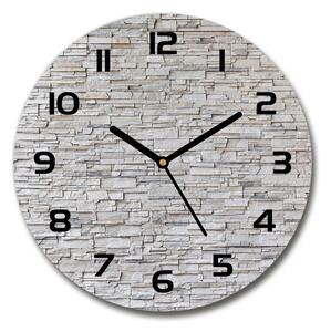 Skleněné hodiny na stěnu Kamenná stěna pl_zso_30_c-f_83343347