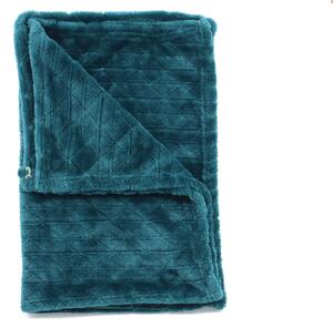 Vsepropejska Ella zelená fleecová deka pro psa Barva: Tyrkysová vzor, Rozměr (cm): 100 x 68