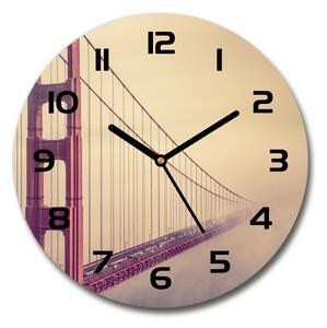 Skleněné hodiny kulaté Most San Francisco pl_zso_30_c-f_85695619