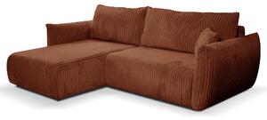 Rohová sedací souprava Alondra (rezavá) (L). Akce -25%