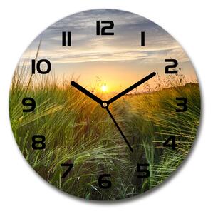 Skleněné hodiny kulaté Pole pšenice pl_zso_30_c-f_86489340