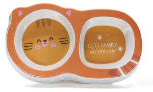 Vsepropejska Babs plastová miska pro psa či kočku Barva: Oranžová