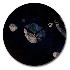 Skleněné nástěnné hodiny kulaté Meteory pl_zso_30_c-f_87074278