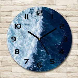 Skleněné hodiny na stěnu Mořské vlny pl_zso_30_c-f_89539780