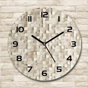Skleněné hodiny na stěnu Dřevěné kostky pl_zso_30_c-f_89246295