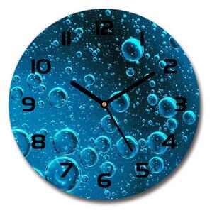 Skleněné hodiny na stěnu Bubliny pod vodou pl_zso_30_c-f_90317312