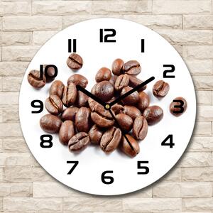 Skleněné hodiny na stěnu Zrnka kávy pl_zso_30_c-f_91996009
