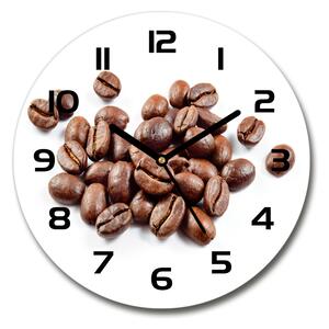 Skleněné hodiny na stěnu Zrnka kávy pl_zso_30_c-f_91996009