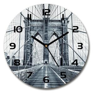 Skleněné hodiny kulaté Brooklynský most pl_zso_30_c-f_94990249