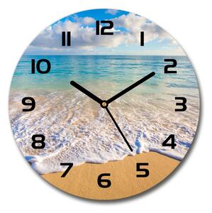 Skleněné hodiny na stěnu Havajská pláž pl_zso_30_c-f_98746021