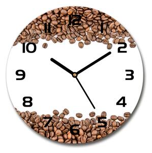 Skleněné hodiny kulaté Zrnka kávy pl_zso_30_c-f_98900337
