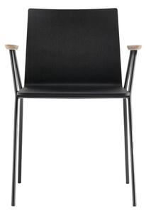 PEDRALI - Židle s područkami OSAKA METAL 5712 DS - černá