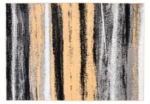 Makro Abra Kusový koberec moderní MAYA Pruhy Q542A žlutý šedý Rozměr: 200x300 cm