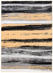 Makro Abra Kusový koberec moderní MAYA Pruhy Q542A žlutý šedý Rozměr: 200x250 cm