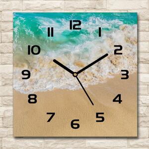 Skleněné hodiny čtverec Pláž a moře pl_zsk_30x30_c-f_104660725