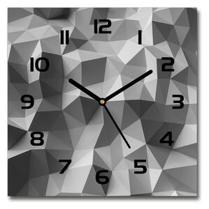 Skleněné hodiny čtverec Abstraktní trojúhelníky pl_zsk_30x30_c-f_105539676