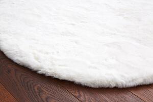 Makro Abra Moderní kulatý koberec Angelo Bílý Rozměr: průměr 160 cm