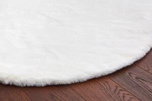Makro Abra Moderní kulatý koberec Angelo Bílý Rozměr: průměr 160 cm